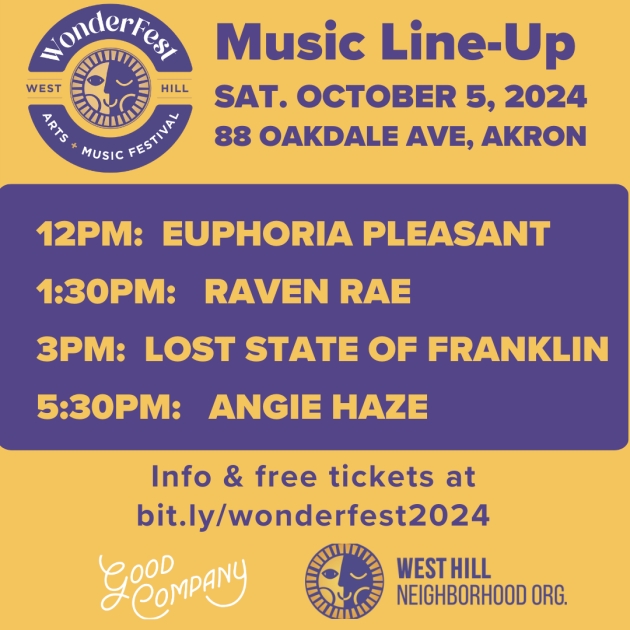 Akron Wonderfest 2024 lineup flyer