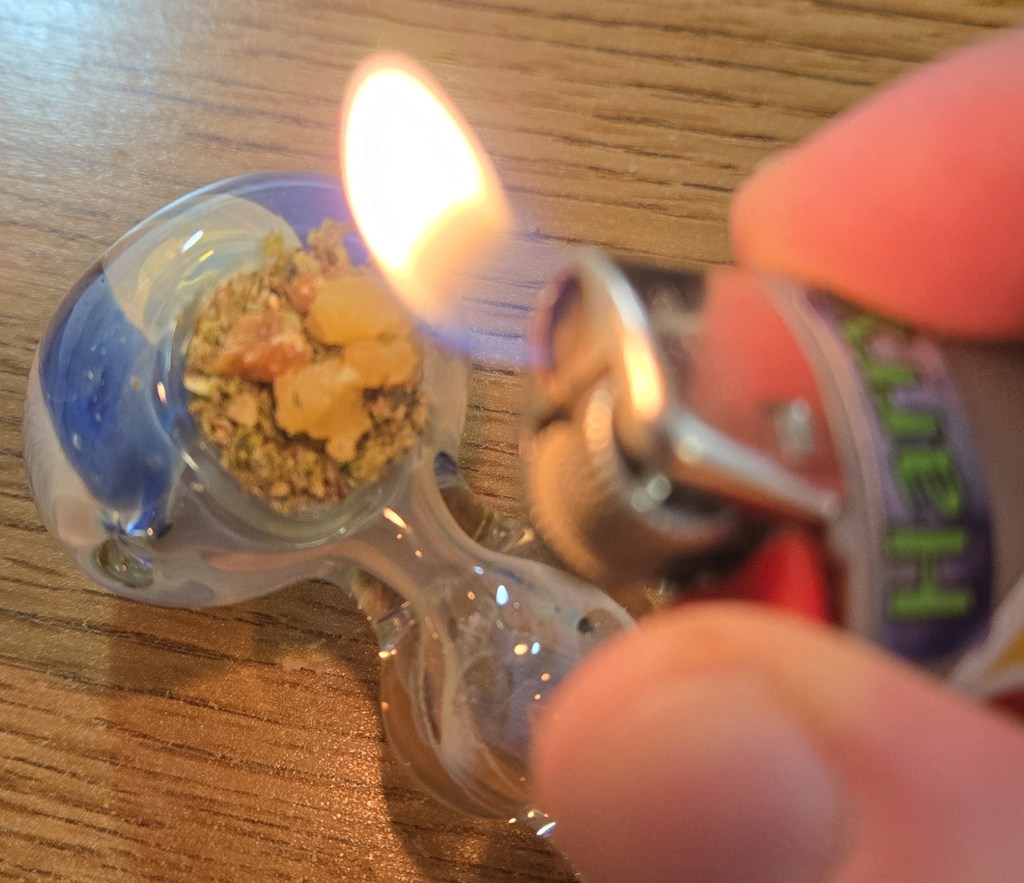 The lighter approaches