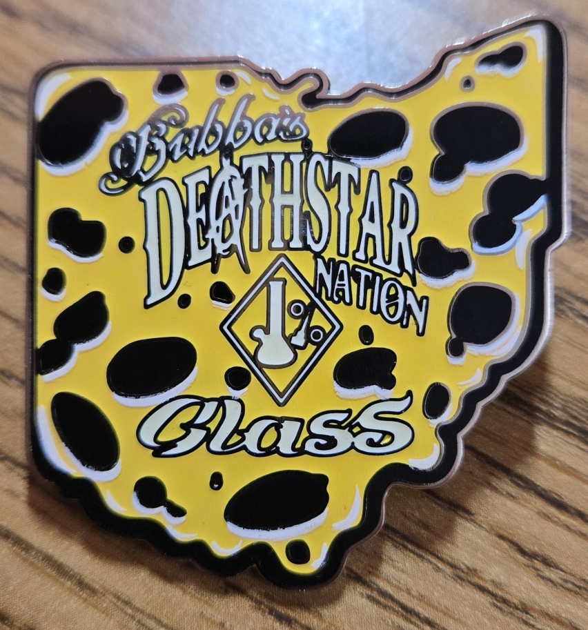 Deathstar Nation hat pin. Kent, Ohio.