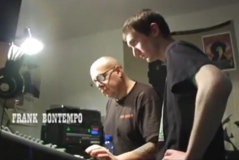 Frank BonTempo and Bill mixing a song