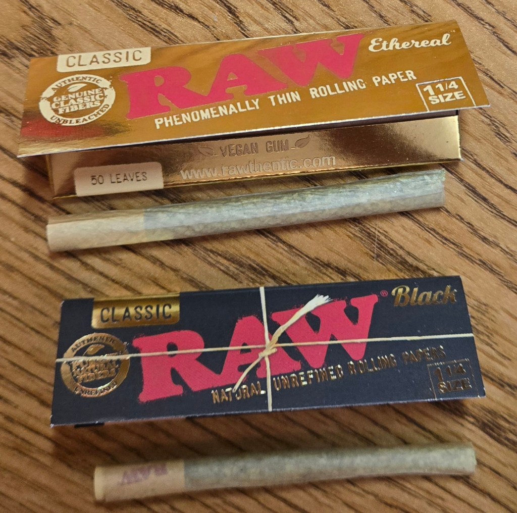 RAW Black and RAW Ethereal packages and joints