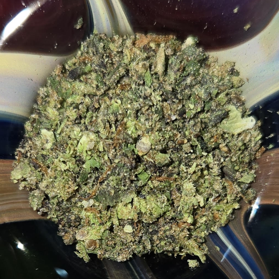 Blue Raz broken up by Flower Mill in a bowl