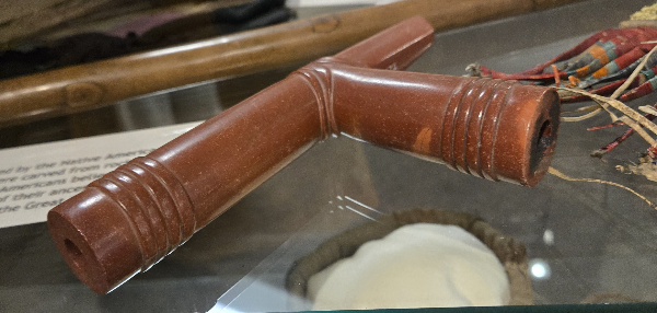 Winnebago pipe made of red catlinite