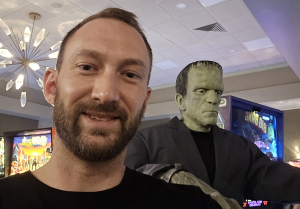 Frank was on hand for photo ops