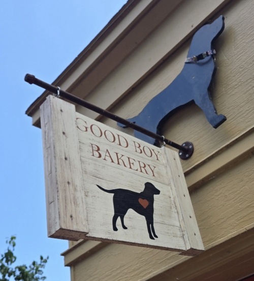 There is a dog treat bakery next door to the museum